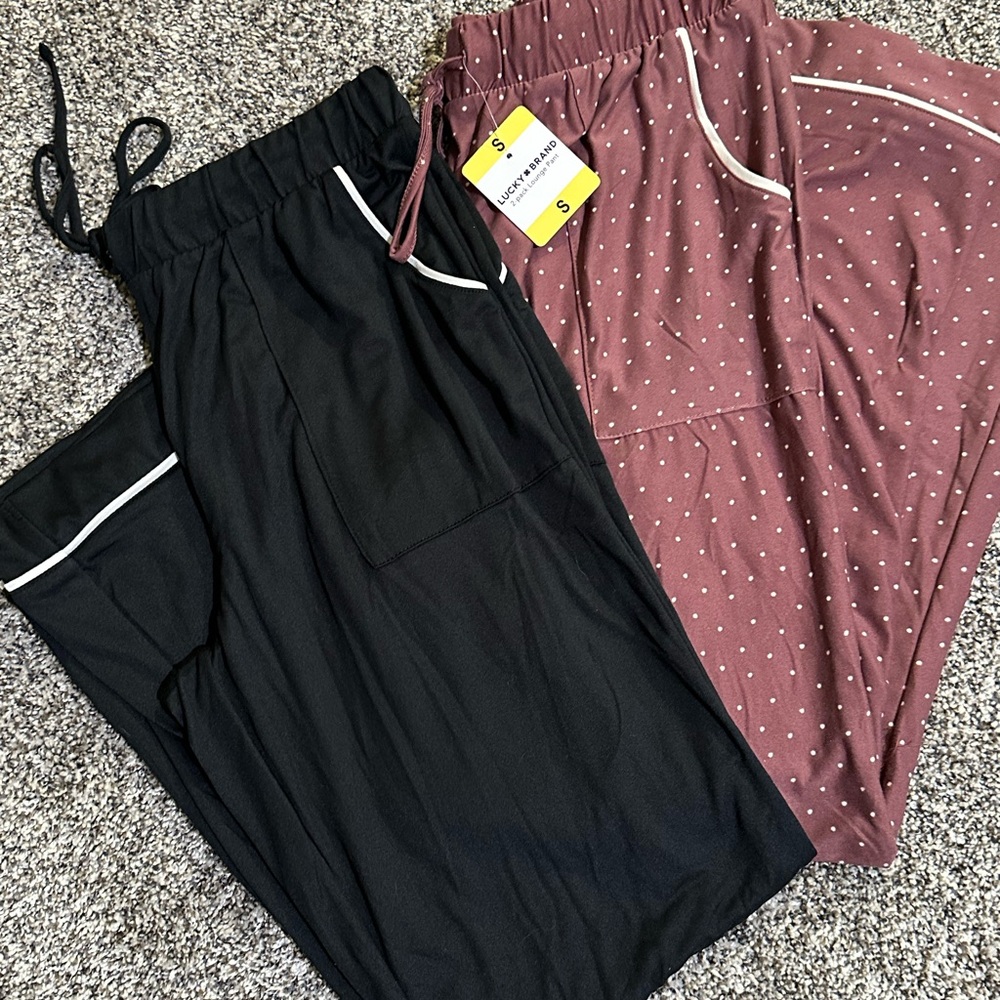 Black and polka dotted Mauve Lounge Pants Bundle-New W&WO tags, never worn